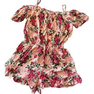 FLORAL ROMPER SIZE LARGE-JUNIORS